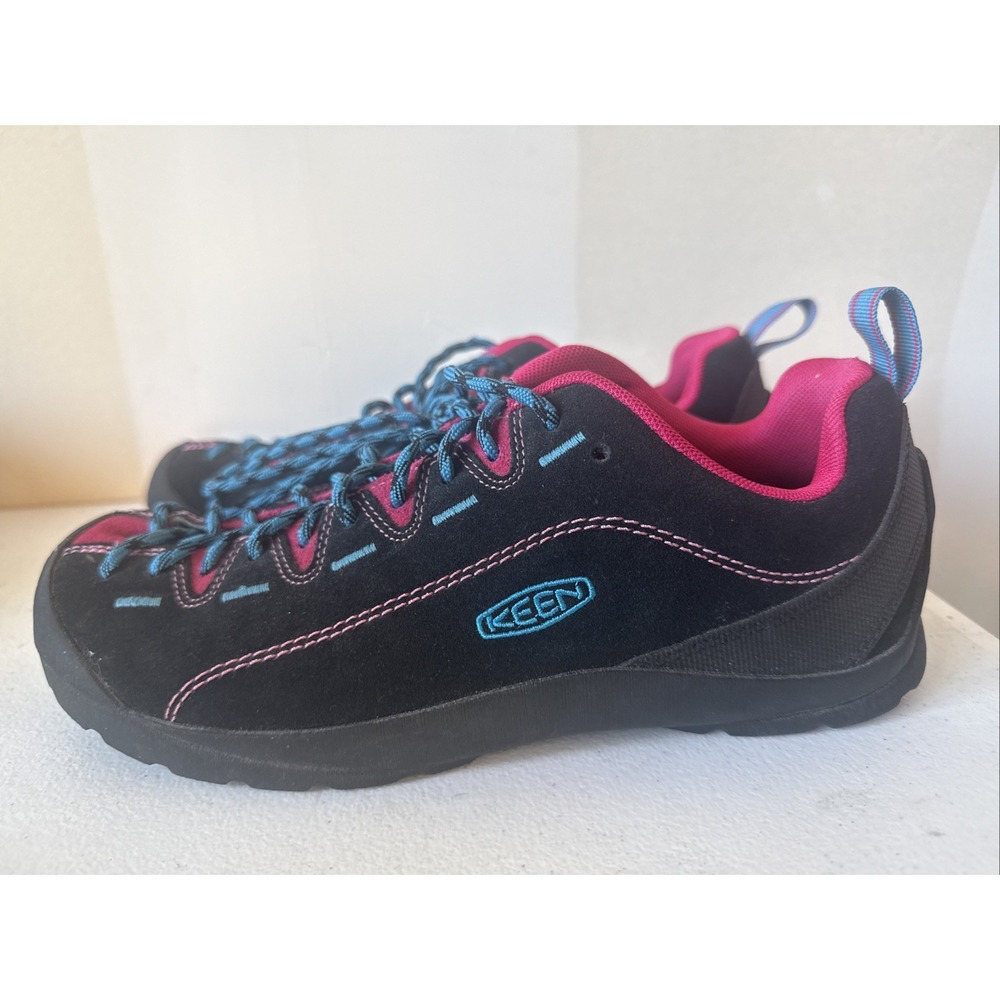 Keen Jasper Hiking Shoes US 9.5Womens Pink Blue Black Suede EU 40